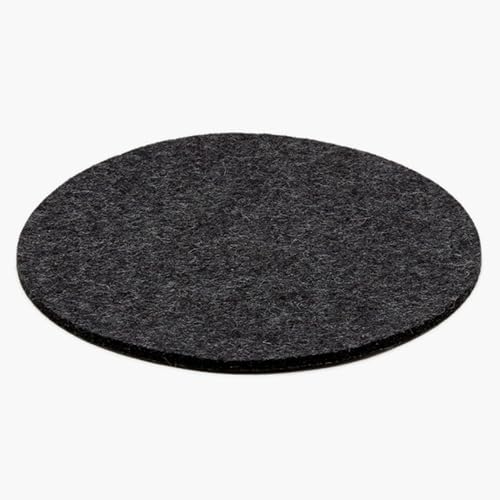 Graf Lantz - Trivets for Hot Dishes - Heat Resistant 100% Merino Wool - Hot Pads for Kitchen, Countertops, Tables, Sizzling Dishes, Pots & Pans - Home Decor, Kitchen Accessories - 10', Charcoal