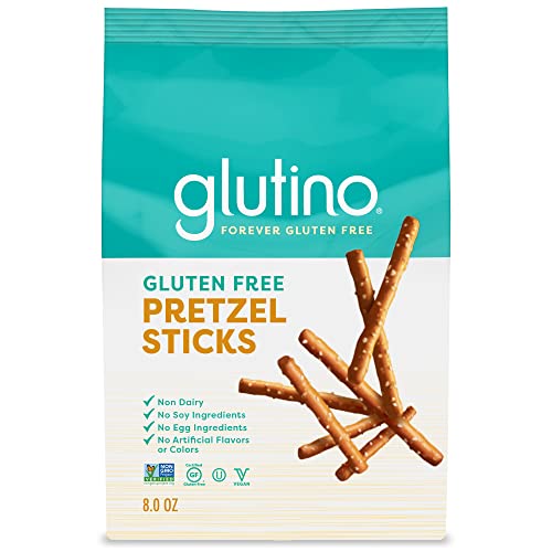 Glutino Gluten Free Pretzel Sticks, Delicious Everyday Snack, Lightly Salted, 8 oz