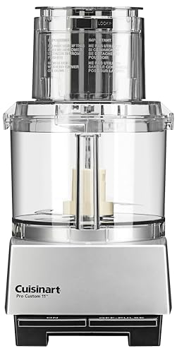 Cuisinart Food Processor, Pro Custom 11 Cup, Brushed Chrome, DLC-8SBCYP1