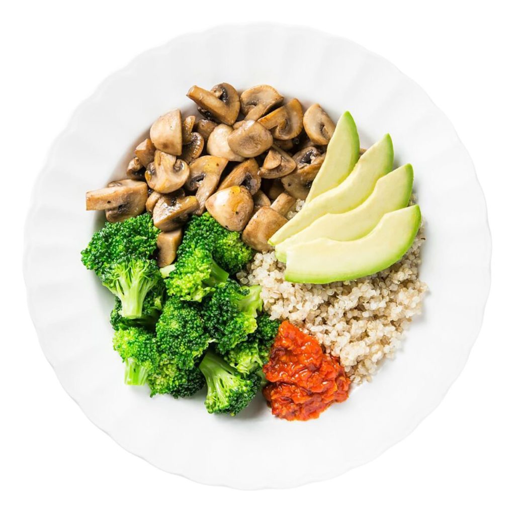 Gluten Free Broccoli Avocado Quinoa Bowls