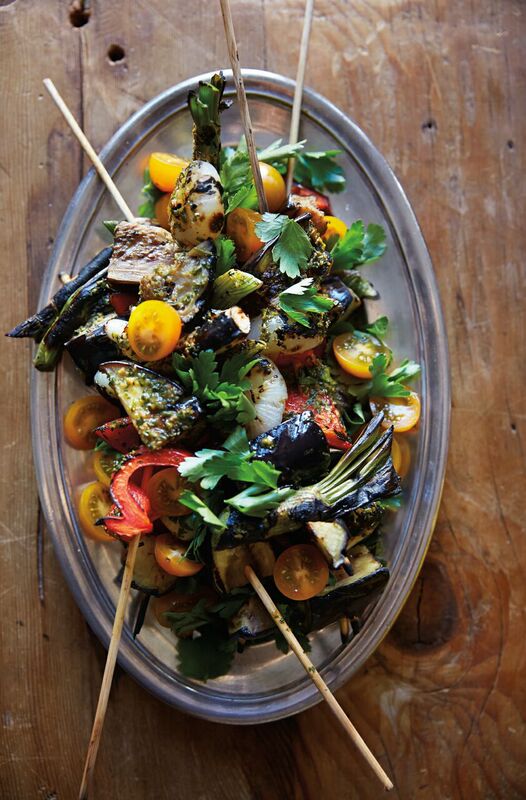 Gluten-Free Charred Vegetable Brochettes Recipe
