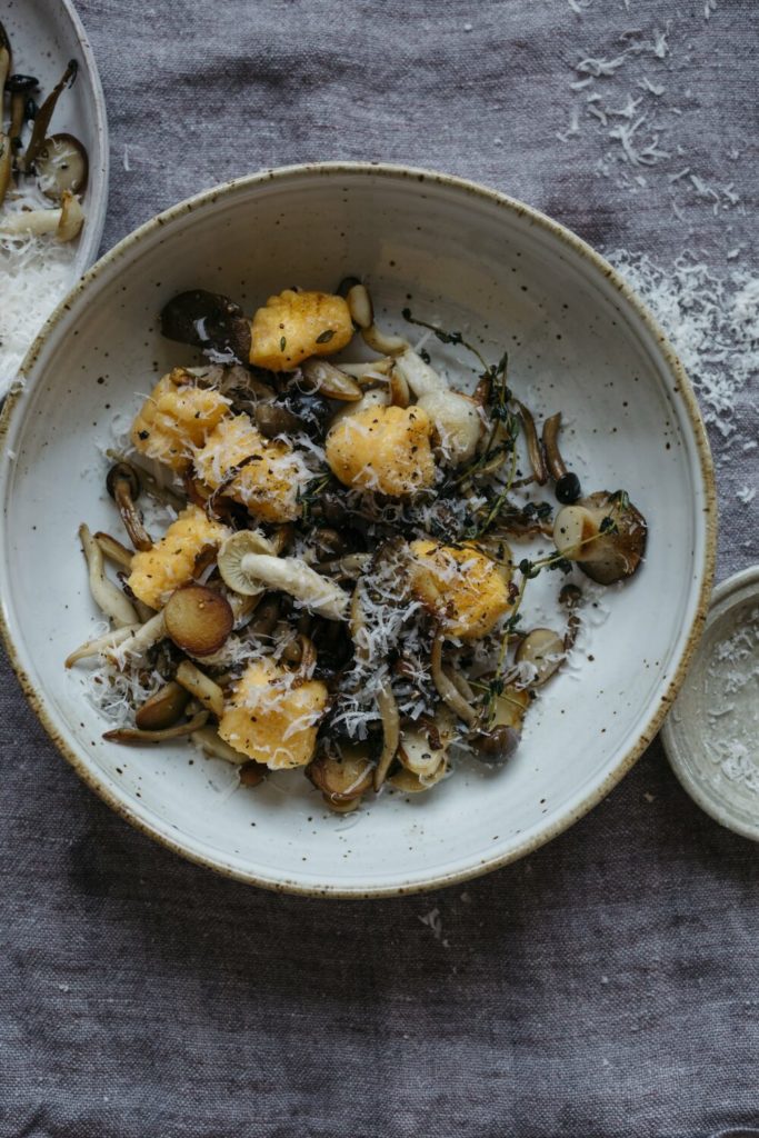 Butternut Squash Gnudi with Wild Mushrooms Gluten-Free Recipe