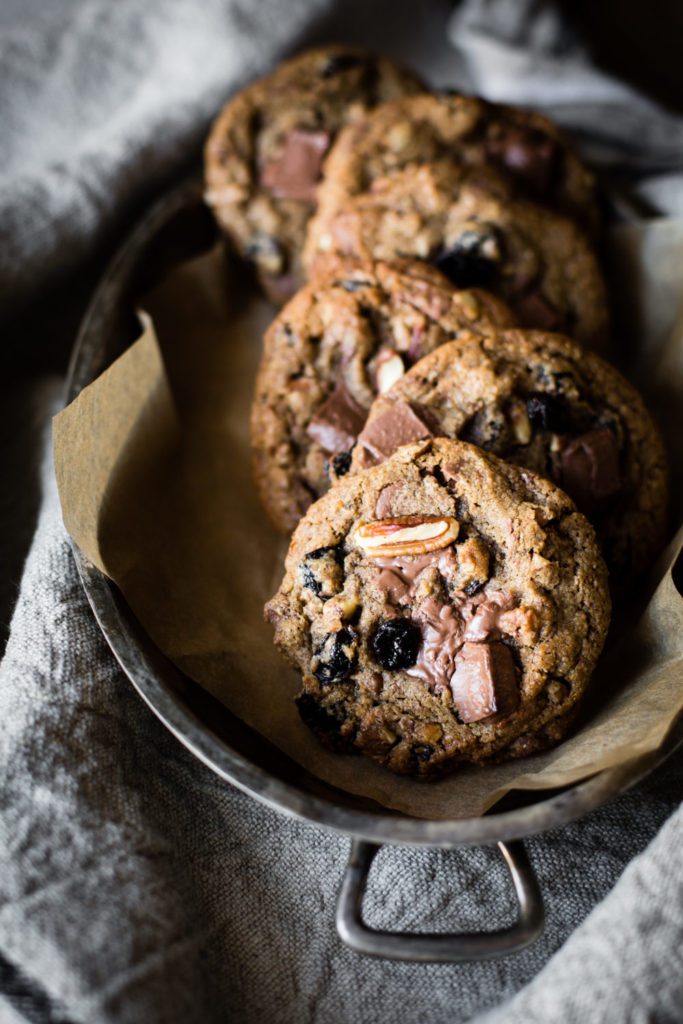 Gluten-Free Cherry Chestnut Chocolate Chip Cookies Recipe