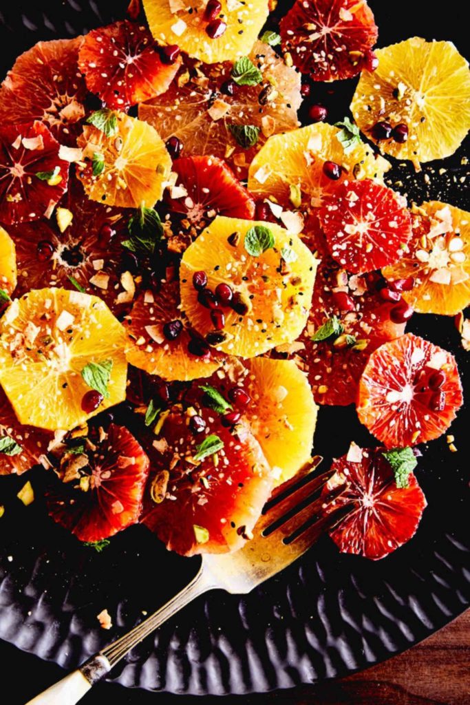 Citrus Salad with Pistachio Dukkah and Mint
