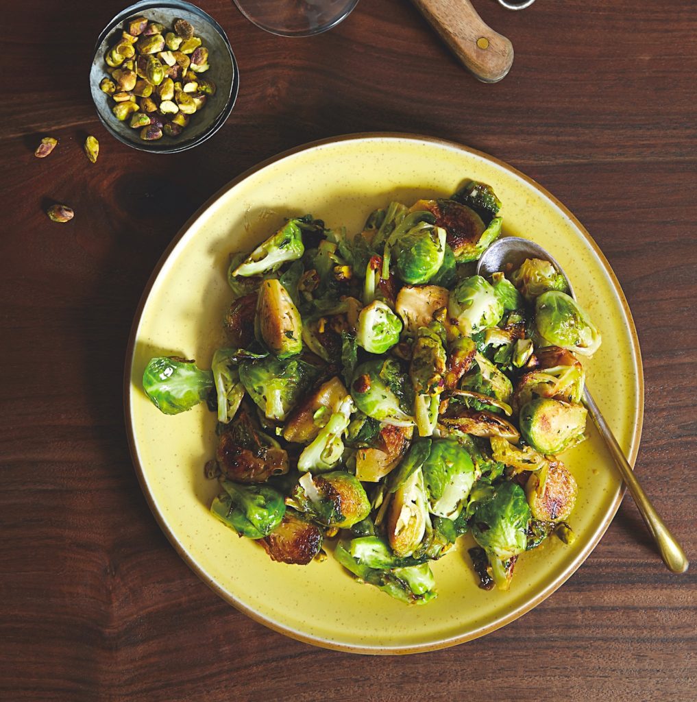 Brussels Sprouts with Rosemary and Pistachio