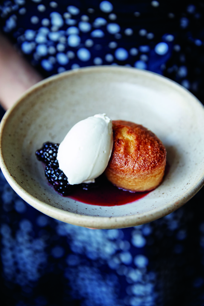 Gluten-Free White Corn Friands with Summer Berries and Cream Recipe