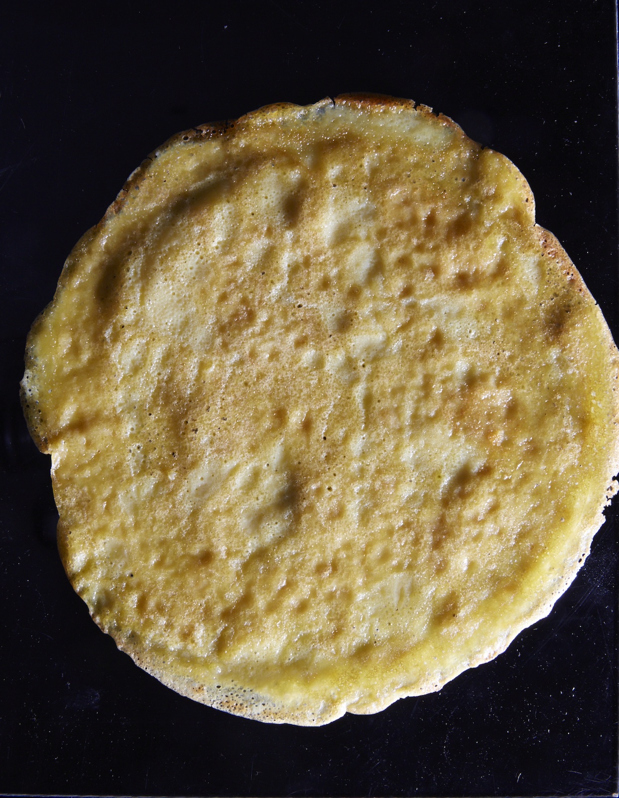 Gluten-free crepe made from chickpea flour