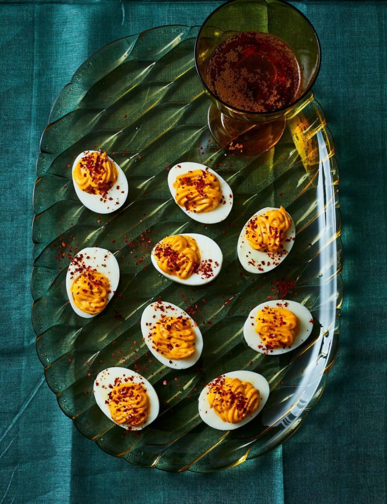 Harissa Deviled Eggs Recipe