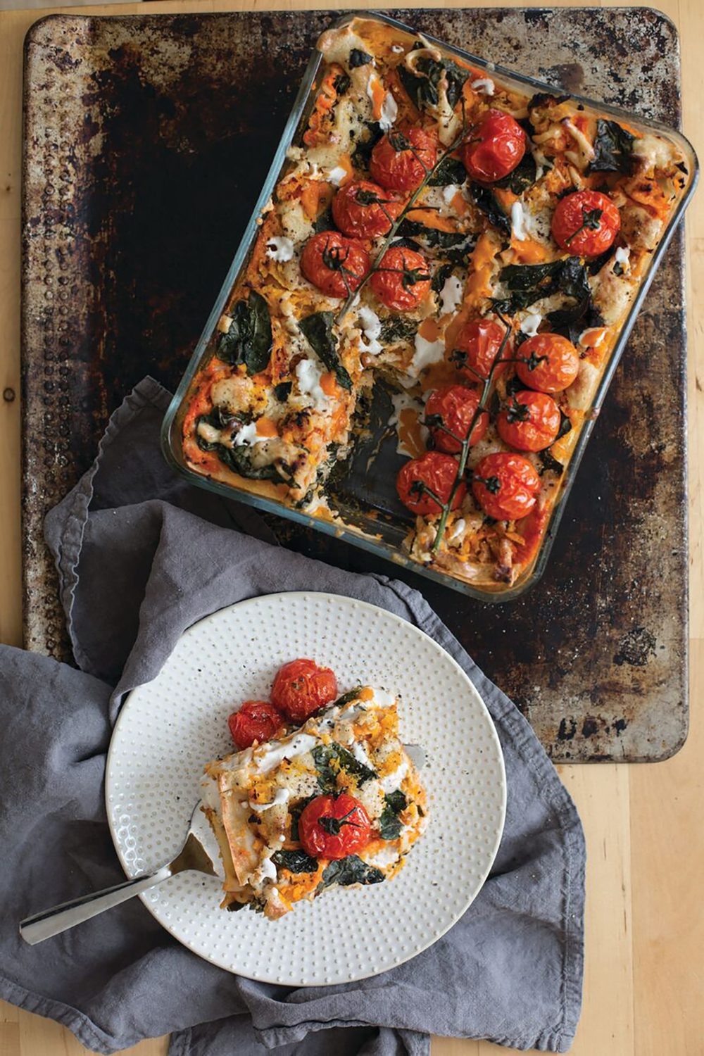 Kale and Butternut Squash Gluten Free Lasagna