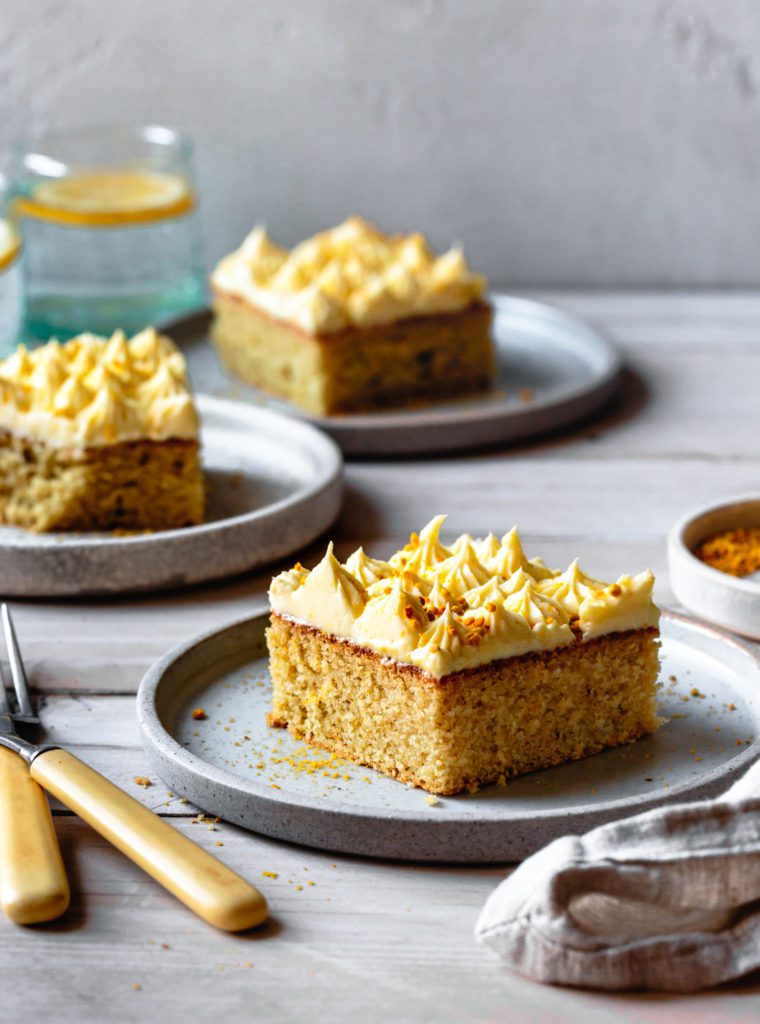 Gluten-Free Lemon Sheet Cake with Lemon Cream-Cheese Frosting