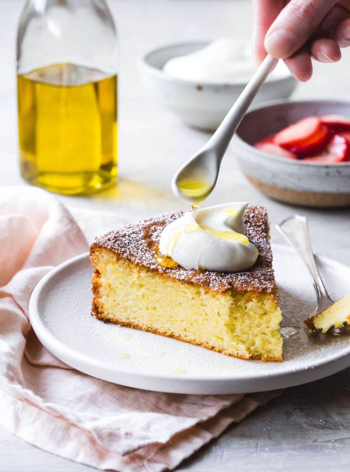 gluten free lemon olive oil cake