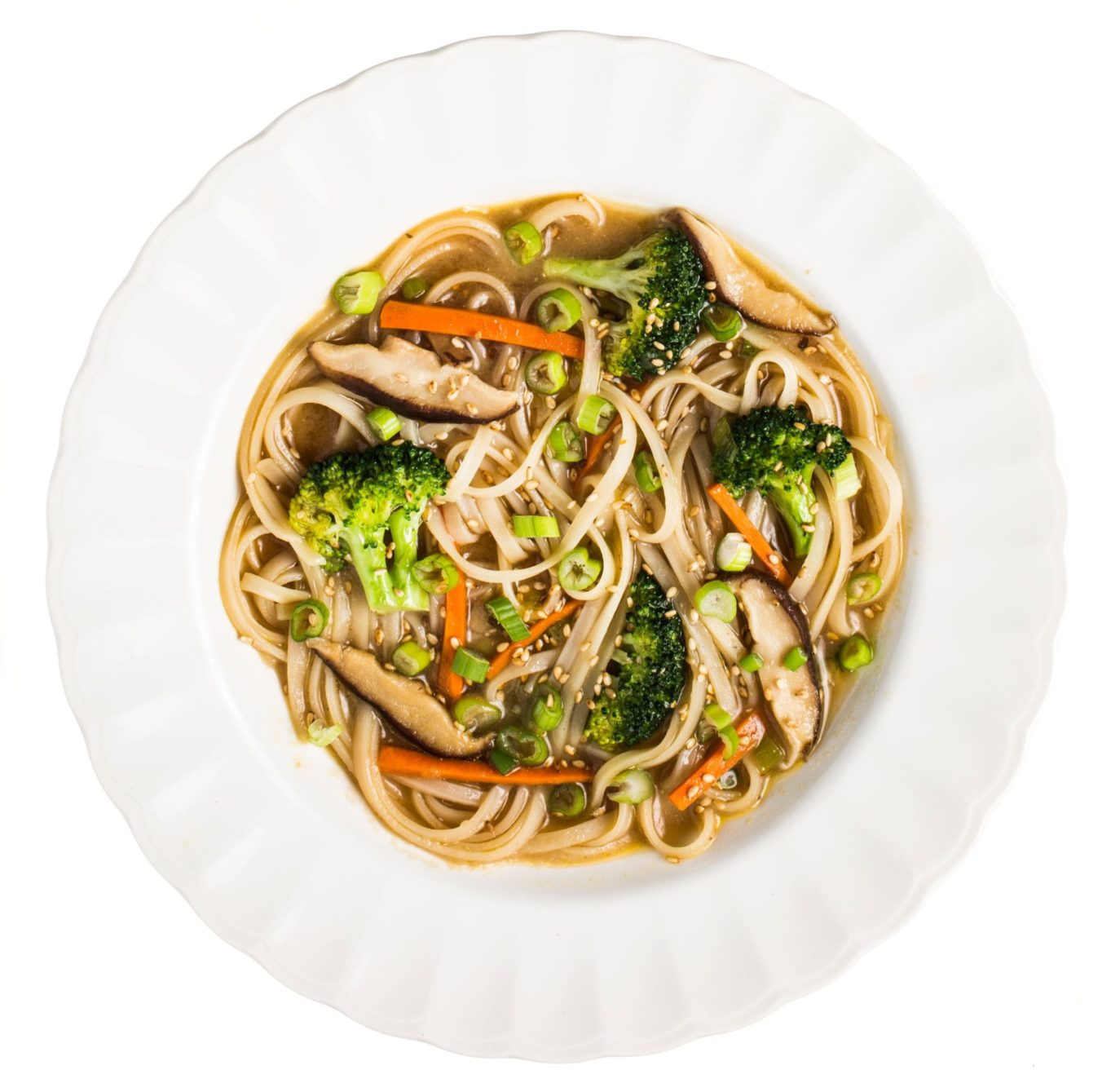 Gluten-Free Miso Noodle Soup with Broccoli