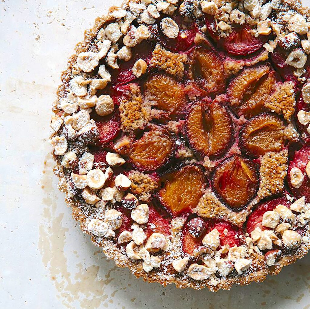 Gluten-Free Plum and Hazelnut Frangipane Tart