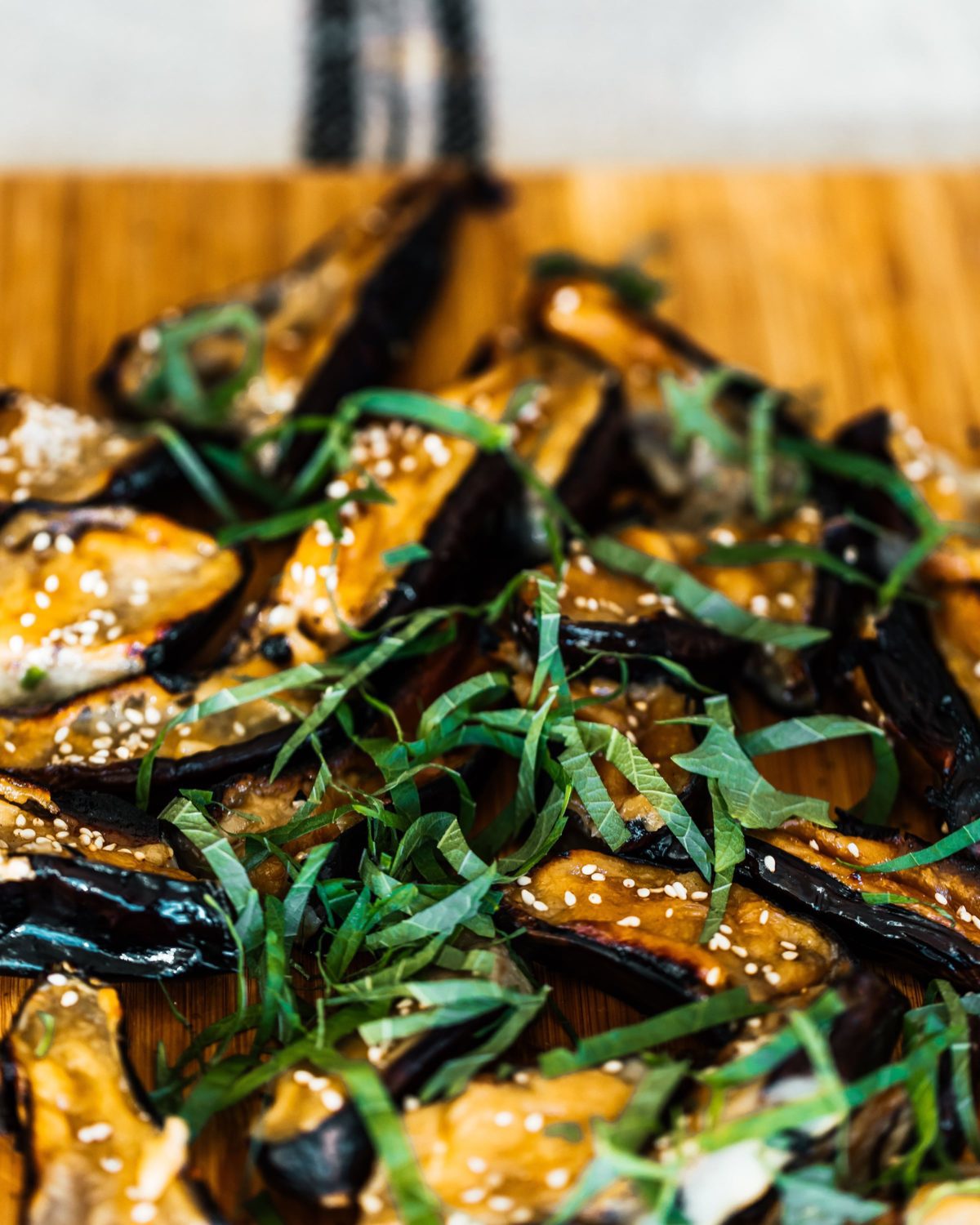 Sweet Miso Glazed Japanese Eggplant