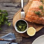 Slow-roasted salmon