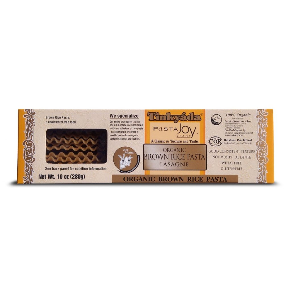 Product Review: Tinkyáda Brown Rice Pasta Lasagne