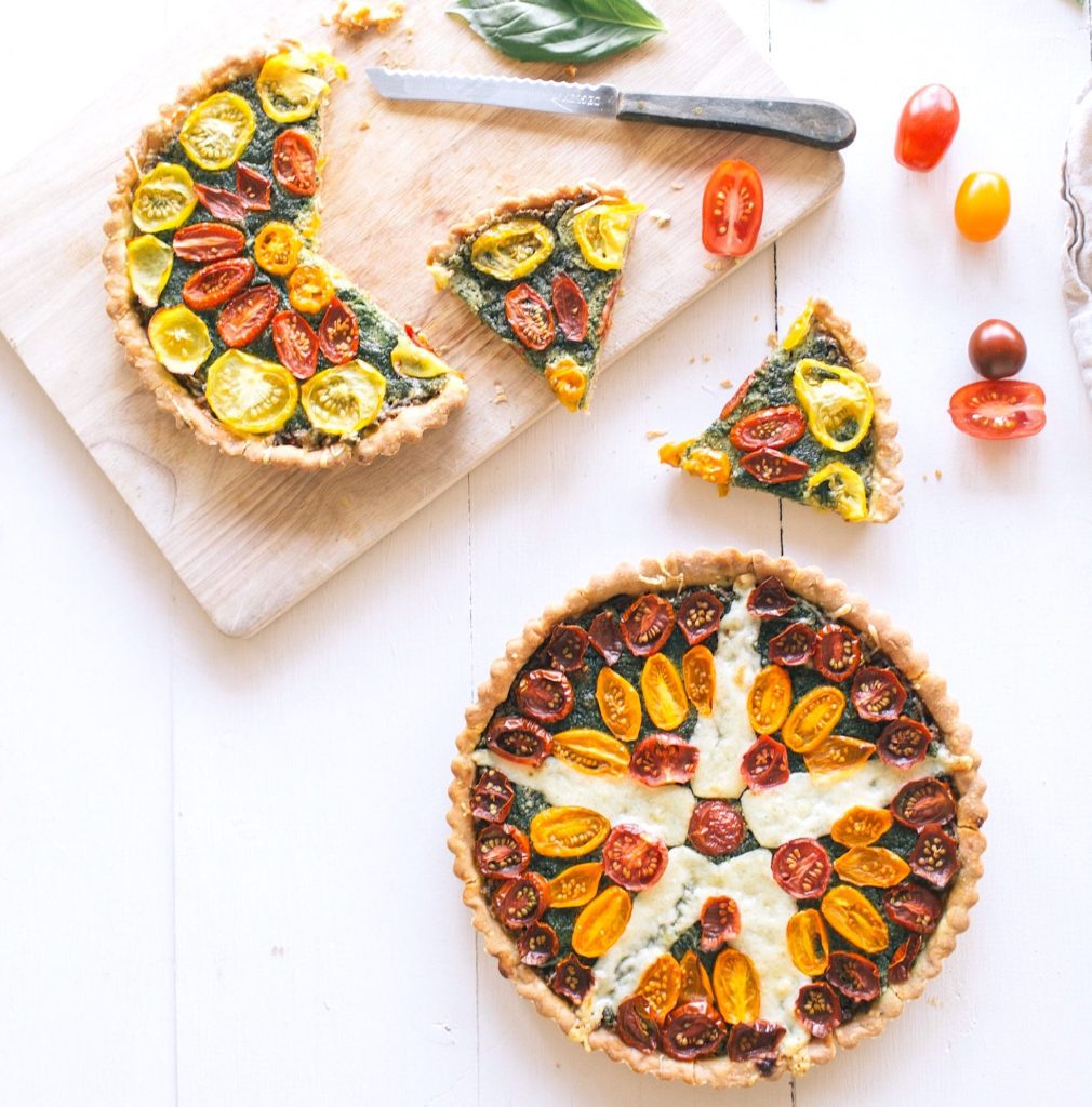Gluten-Free Tomato, Basil, and Gruyère Tart Recipe