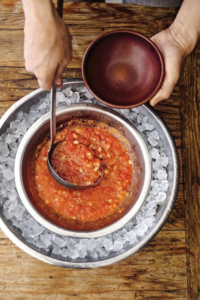 Foreign Cinema's Tomato Cucumber Gazpacho Gluten-Free Recipe