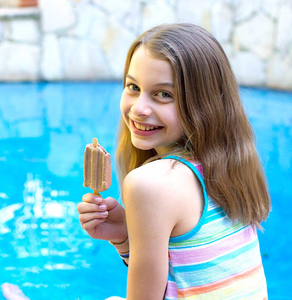 Chocolate Peanut-Butter Popsicles